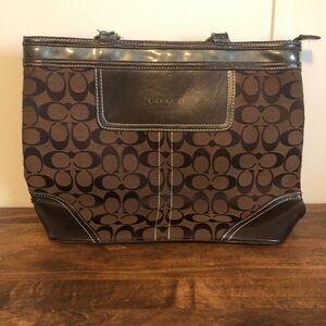 Coach Brown Leather Bag – 14” Wide x 10” Long
Women’s purse brown